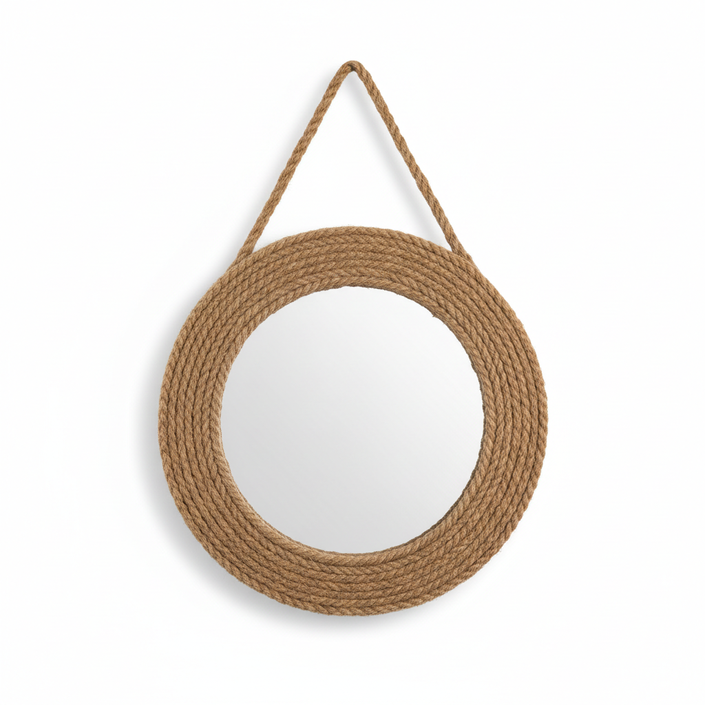 Farmhouse Rope Mirror full product shot